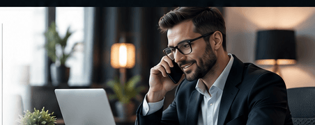 Specialist on client consultation call